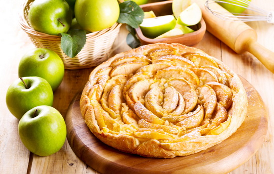 листковий пиріг з яблуками