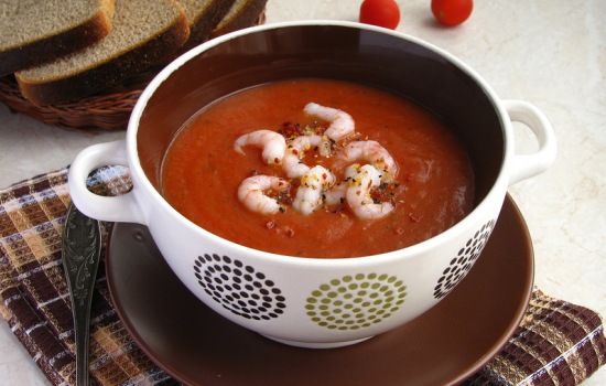 томатний суп з креветками – ароматний делікатес. кращі рецепти томатного супу з креветками та іншими морепродуктами