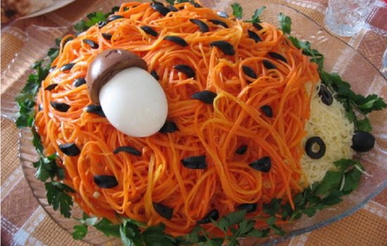 Салати з корейською морквою
