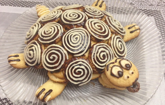 Торт «Черепаха» з сметаною